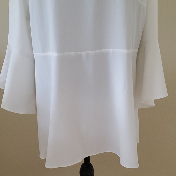 Louis Dell olio flutter sleeve blouse winter white - Picture 5 of 5